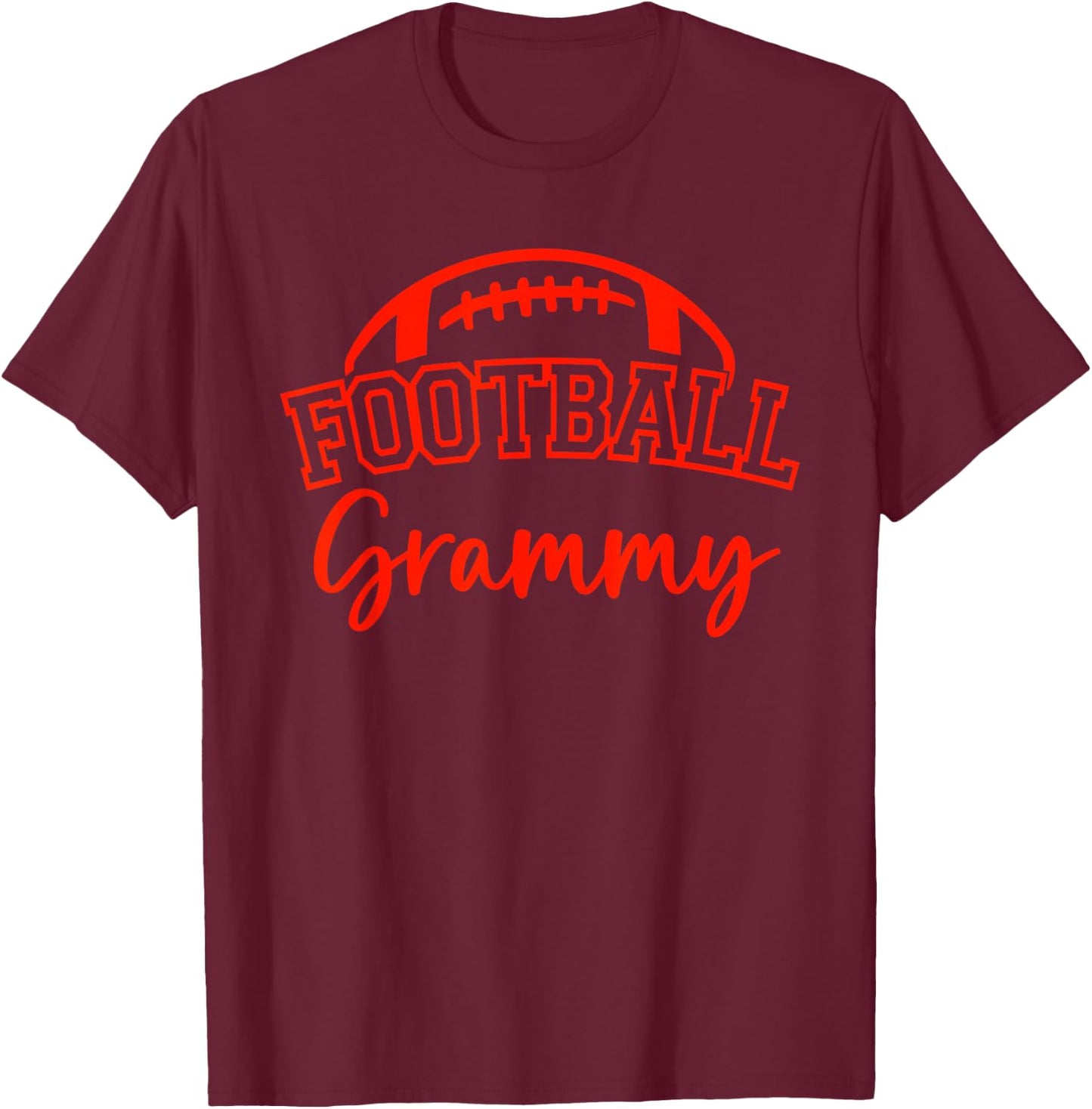 Football Grammy Matching Family Football T-Shirt - T-Shirt | Maroon