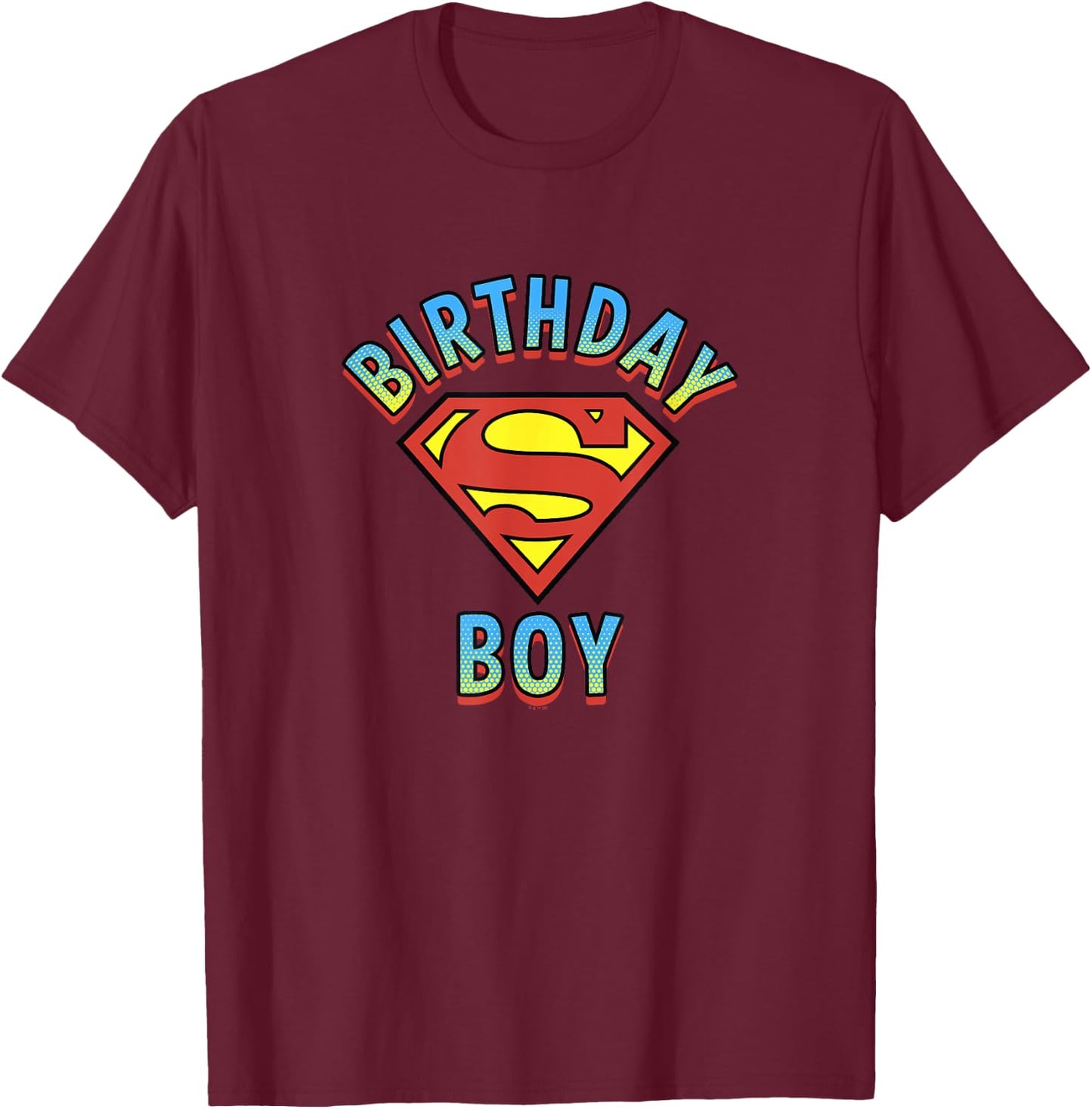DC Comics Justice League Superman Birthday Boy T-Shirt - T-Shirt | Maroon