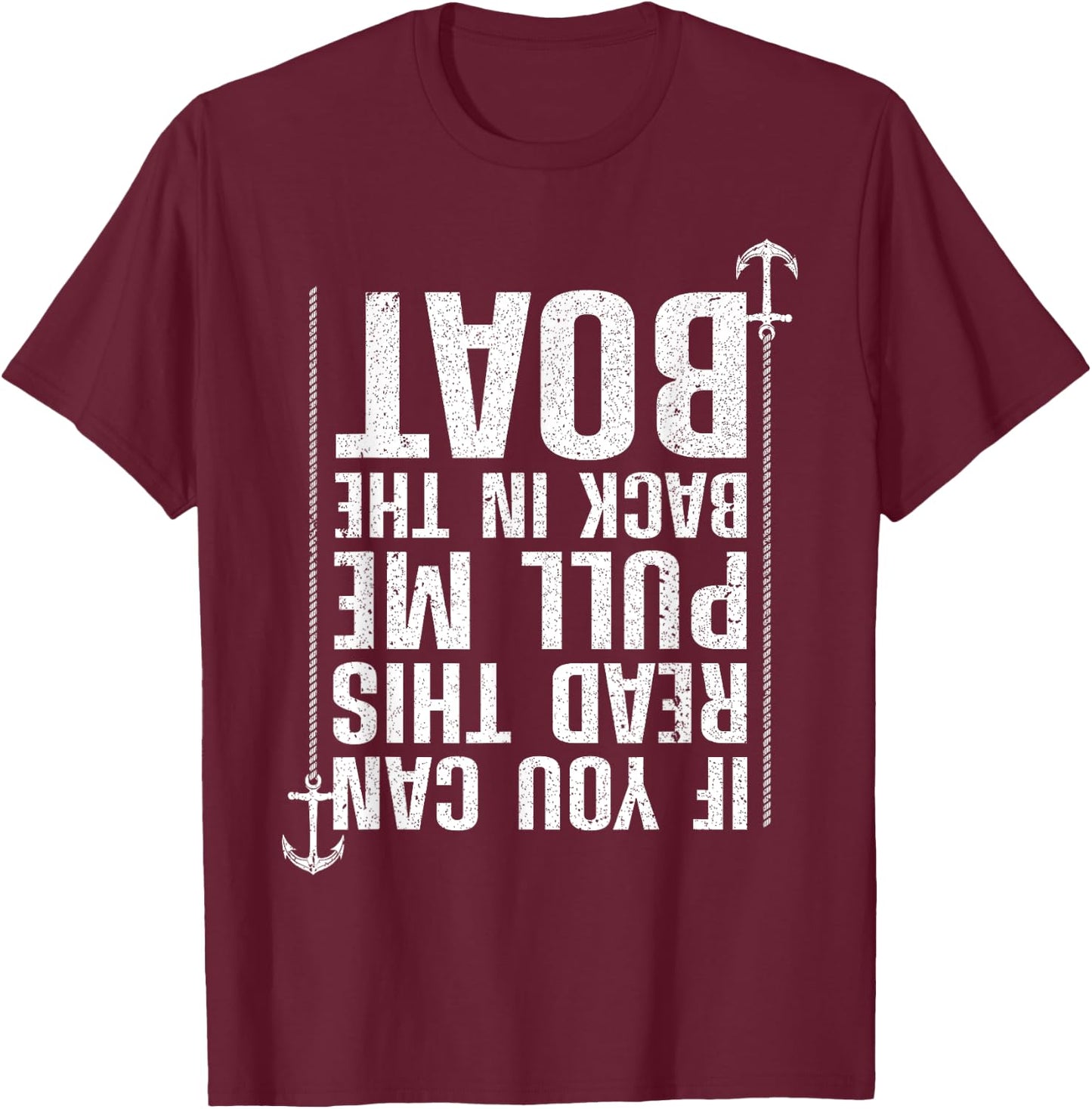 Funny Boating Design Women Boating Boater Boat Owner T-Shirt - T-Shirt | Maroon