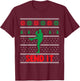 Funny Baseball Player - Christmas Xmas Send It T-Shirt - T-Shirt | Maroon