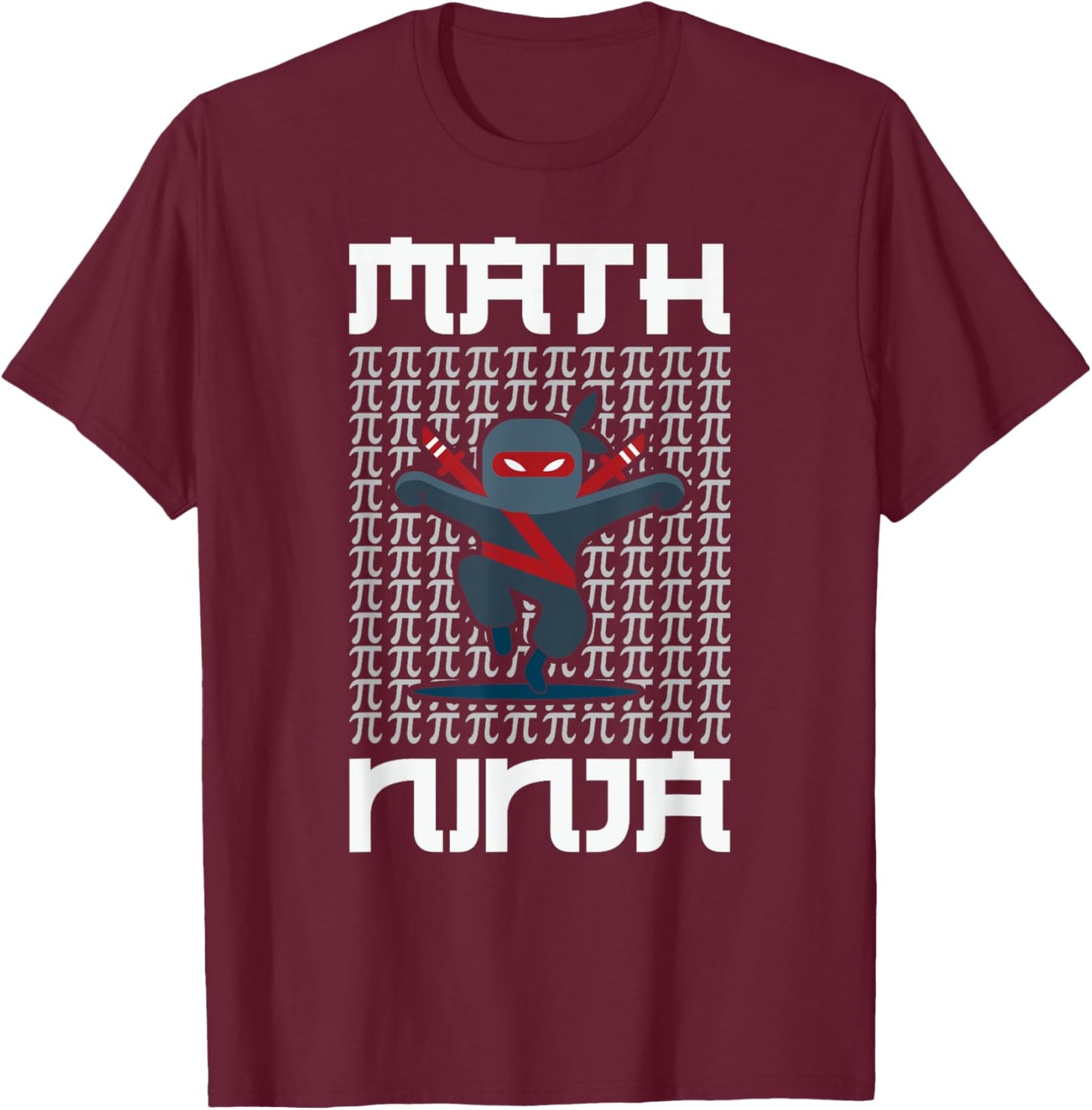 Real Math Ninja - Cool Maths for Kids Warrior T-Shirt - T-Shirt | Maroon