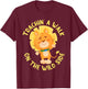 Tracheostomy Awareness Trachin' a Walk Lion T-Shirt - T-Shirt | Maroon