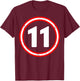 11th Birthday of Boy or Girl, 11 Years Old, Eleven T-Shirt - T-Shirt | Maroon