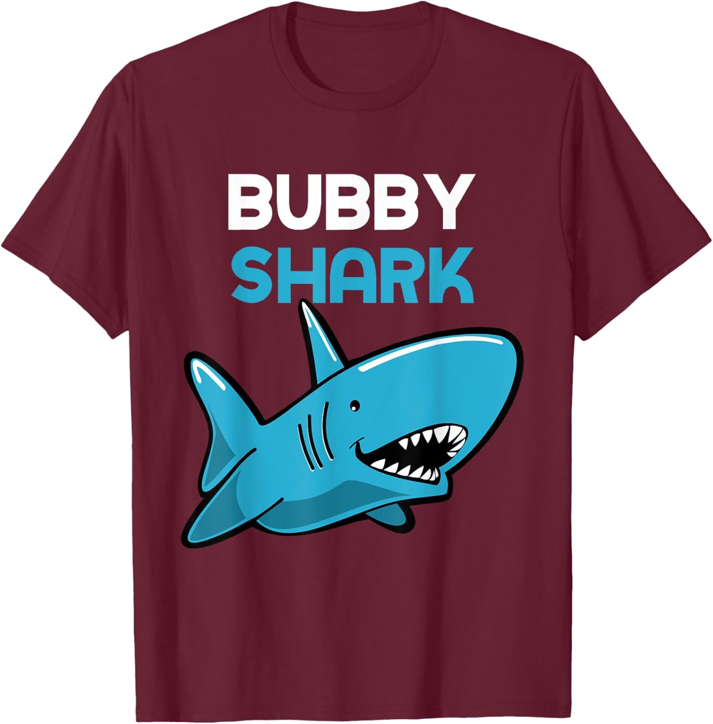 Bubby Shark Funny Family T-Shirt - T-Shirt | Maroon