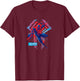 Marvel Spider-Man Across The Spider-Verse Part 1 2099 Logo T-Shirt - T-Shirt | Maroon