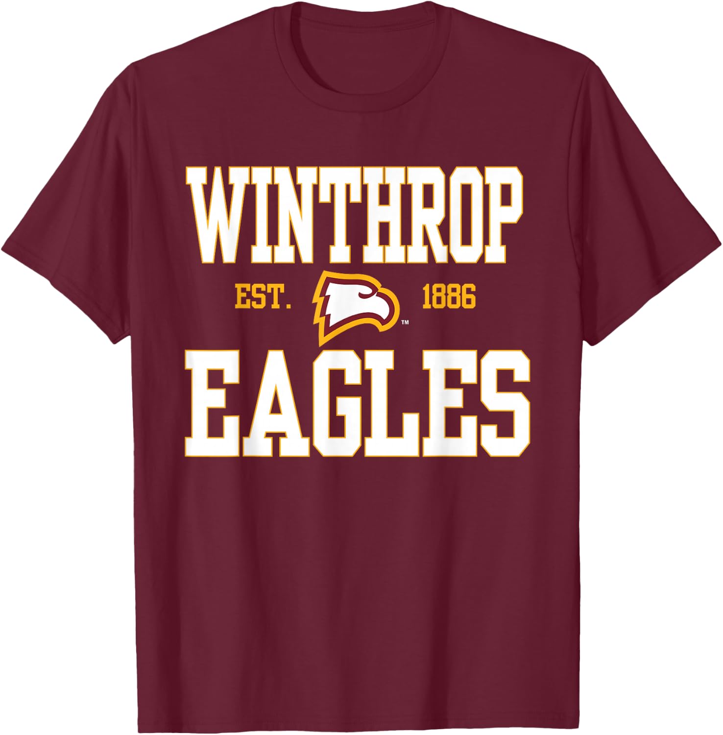 Winthrop Eagles | Official NCAA Merch | NCAFWNT01 T-Shirt - T-Shirt | Maroon