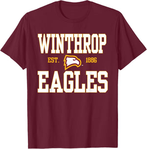 Winthrop Eagles | Official NCAA Merch | NCAFWNT01 T-Shirt - T-Shirt | Maroon