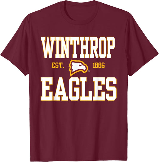 Winthrop Eagles | Official NCAA Merch | NCAFWNT01 T-Shirt - T-Shirt | Maroon