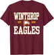 Winthrop Eagles | Official NCAA Merch | NCAFWNT01 T-Shirt - T-Shirt | Maroon
