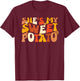 Thanksgiving Shirts Couples Sweet Potato I Yam Groovy Flower T-Shirt - T-Shirt | Maroon