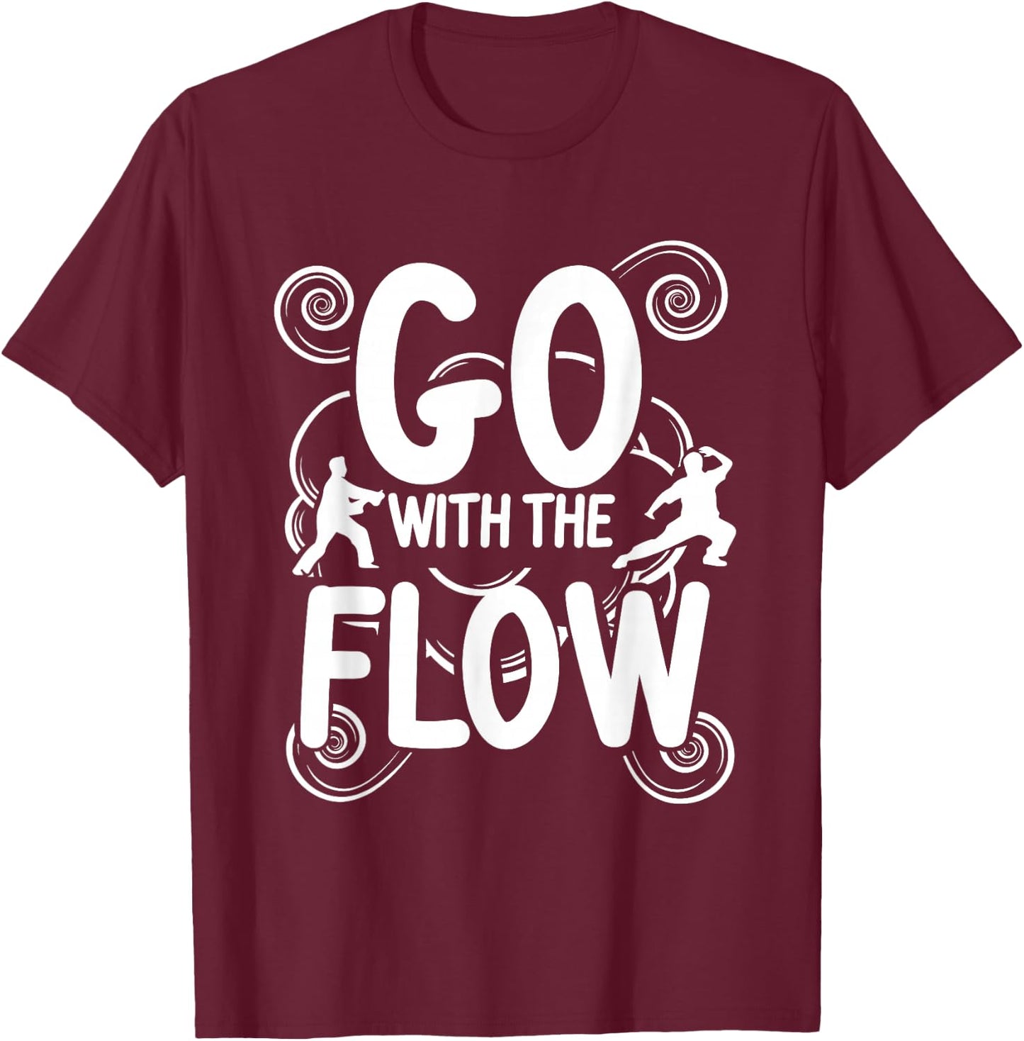 Chi Gong Yin Yang T-Shirt - T-Shirt | Maroon