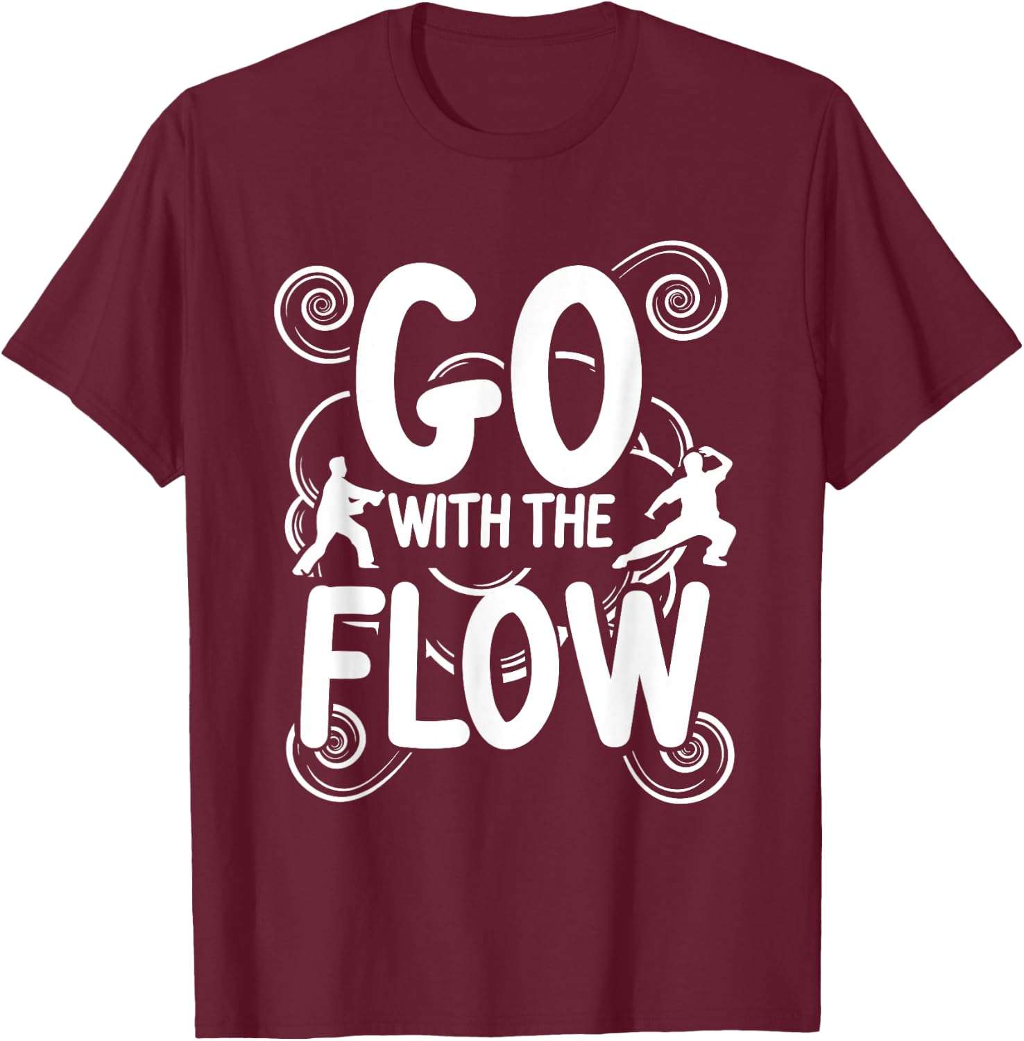 Chi Gong Yin Yang T-Shirt - T-Shirt | Maroon