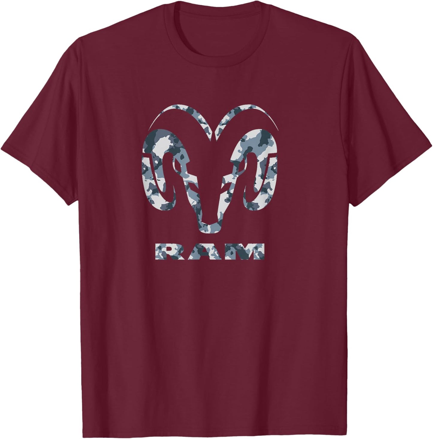 RAM Trucks Winter Camo Logo T-Shirt - T-Shirt | Maroon