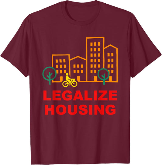 Legalize Housing Retro Vintage T-Shirt - T-Shirt | Maroon