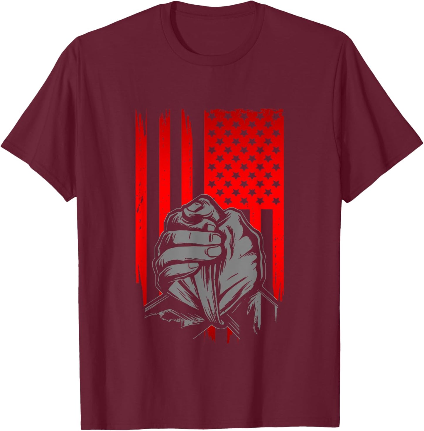 Arm Wrestling T-Shirt - T-Shirt | Maroon