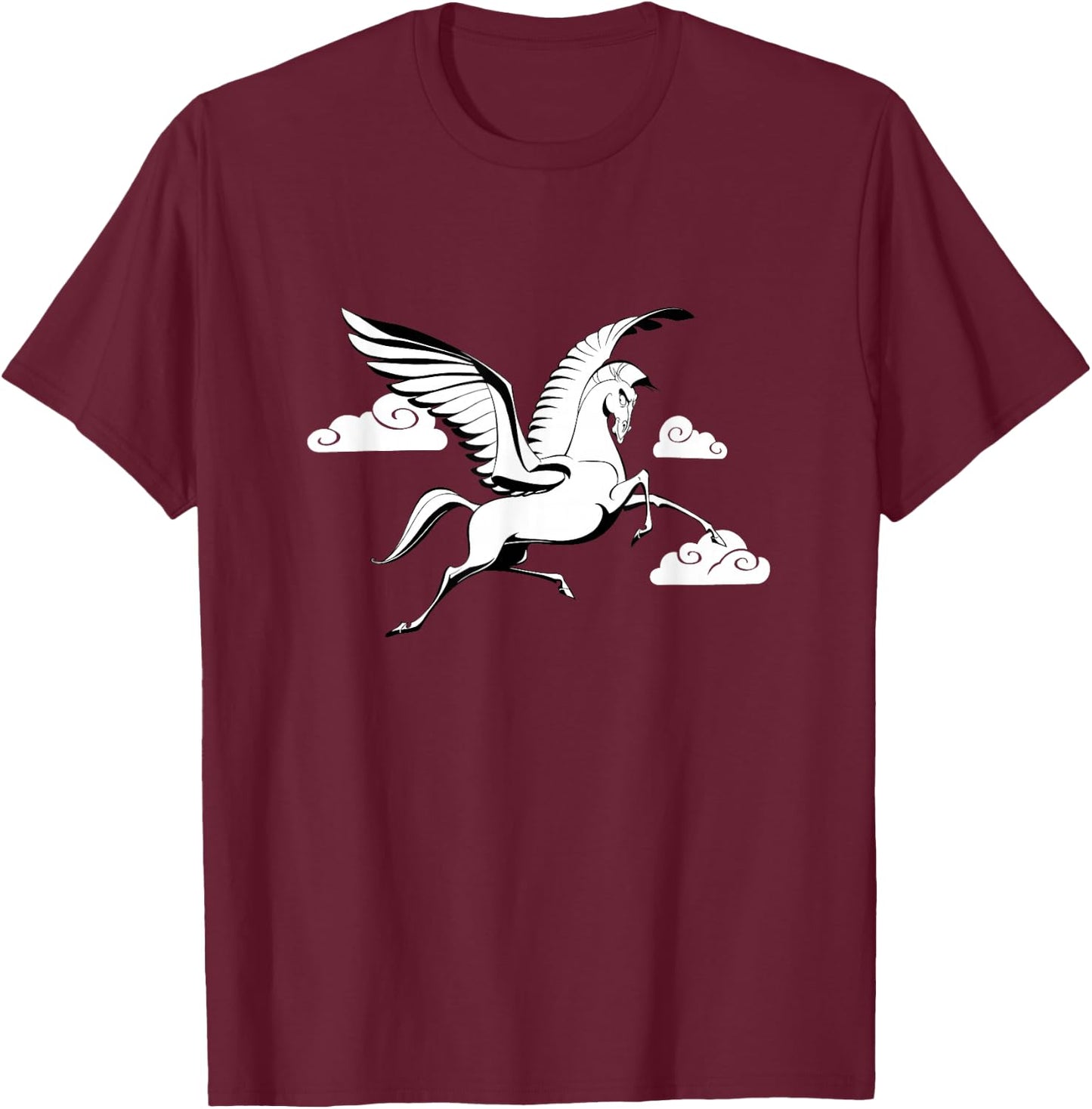 Disney Hercules Pegasus Winged Horse T-Shirt - T-Shirt | Maroon