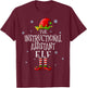 The Instructional Assistant Elf Squad Matching Christmas T-Shirt - T-Shirt | Maroon