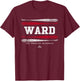 Vintage Baseball Bat Gameday Taylor Ward Los Angeles MLBPA T-Shirt - T-Shirt | Maroon