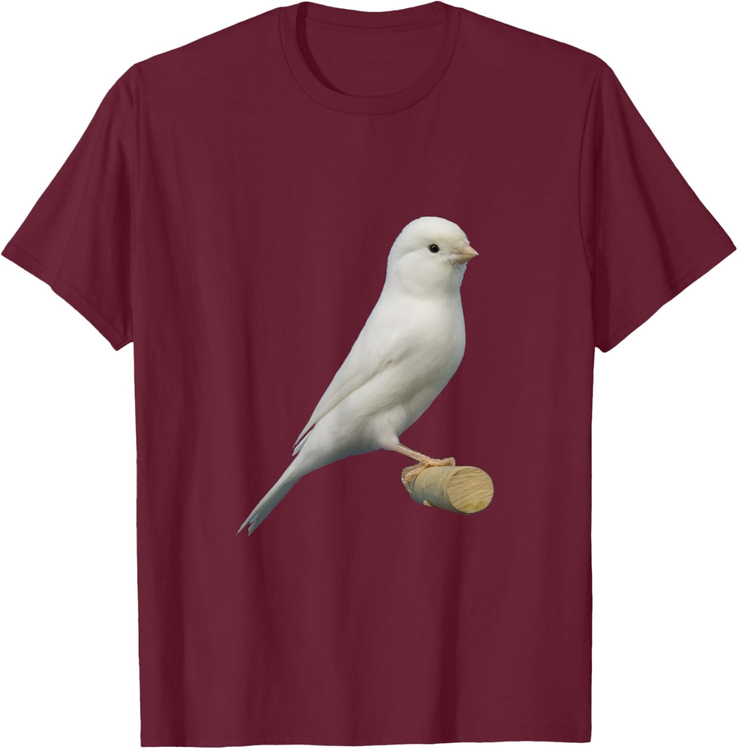 Canary White T-Shirt - T-Shirt | Maroon