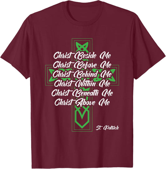 Jesus Christ Shenanigans Irish Christian St Patricks Day T-Shirt - T-Shirt | Maroon