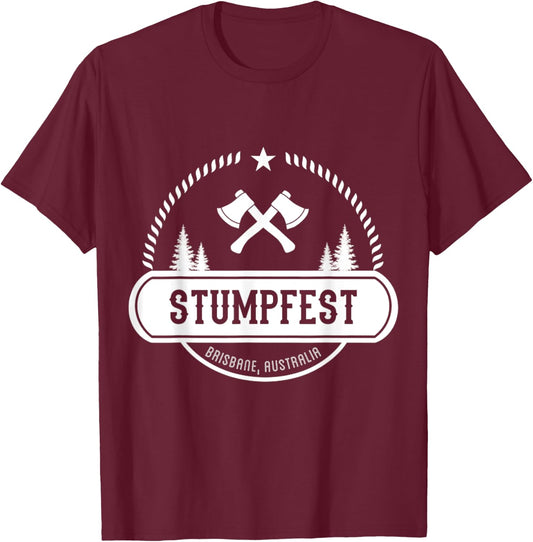 Stumpfest 2023 Brisbane Get Sweaty T-Shirt - T-Shirt | Maroon