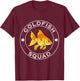 Goldfish Squad Cute Goldfish Swimming T-Shirt - T-Shirt | Maroon