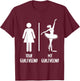 Ballet Dancer Dance Girl Ballerina Your Girlfriend My T-Shirt - T-Shirt | Maroon