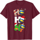Funny Christmas Volleyball Player Pajamas Matching Team T-Shirt - T-Shirt | Maroon