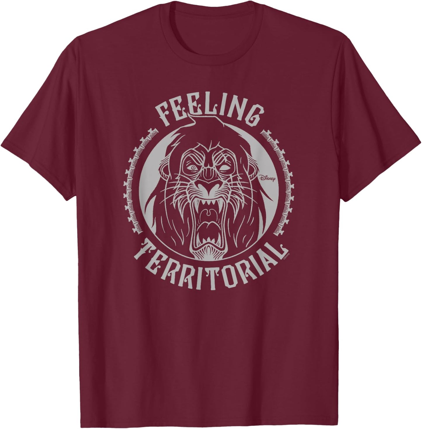 Disney Villains - Scar Feeling Territorial T-Shirt - T-Shirt | Maroon