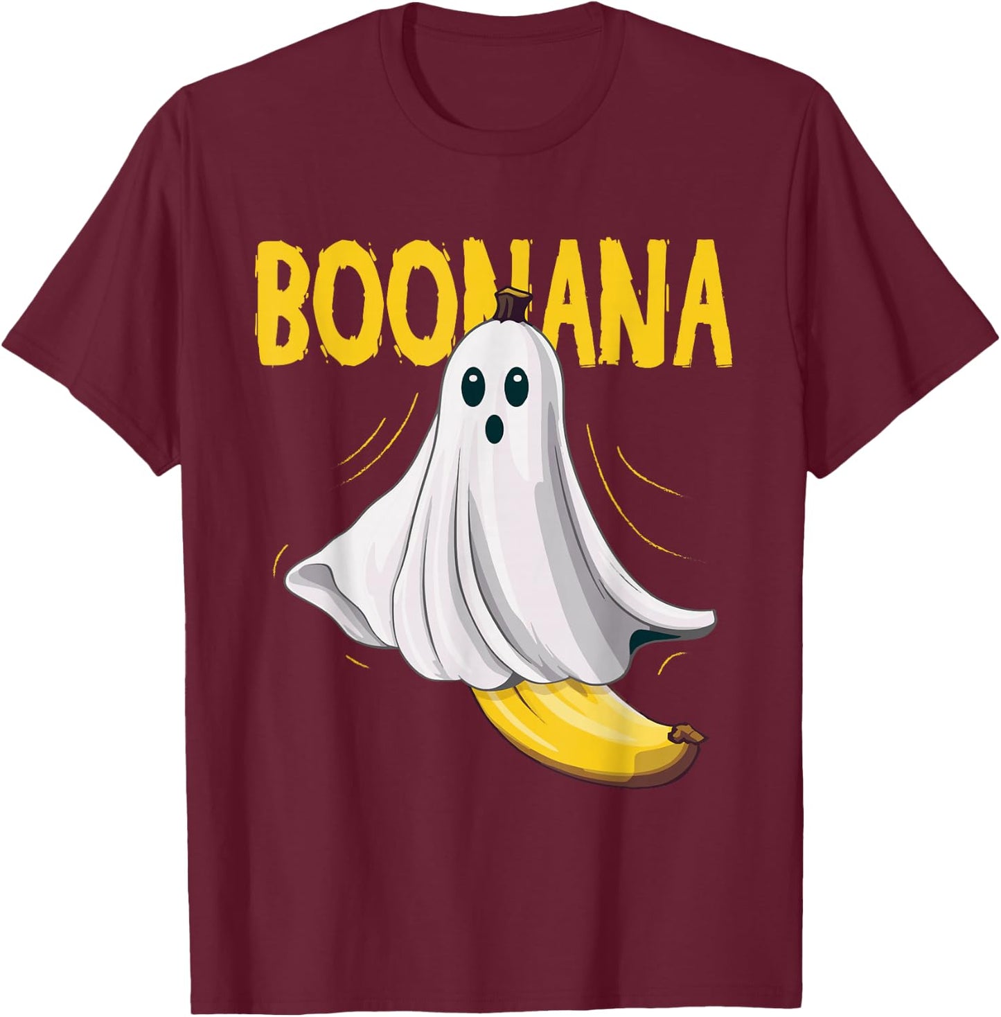 Boonana Ghost Banana Costume Adult Toddler Kids Halloween T-Shirt - T-Shirt | Maroon