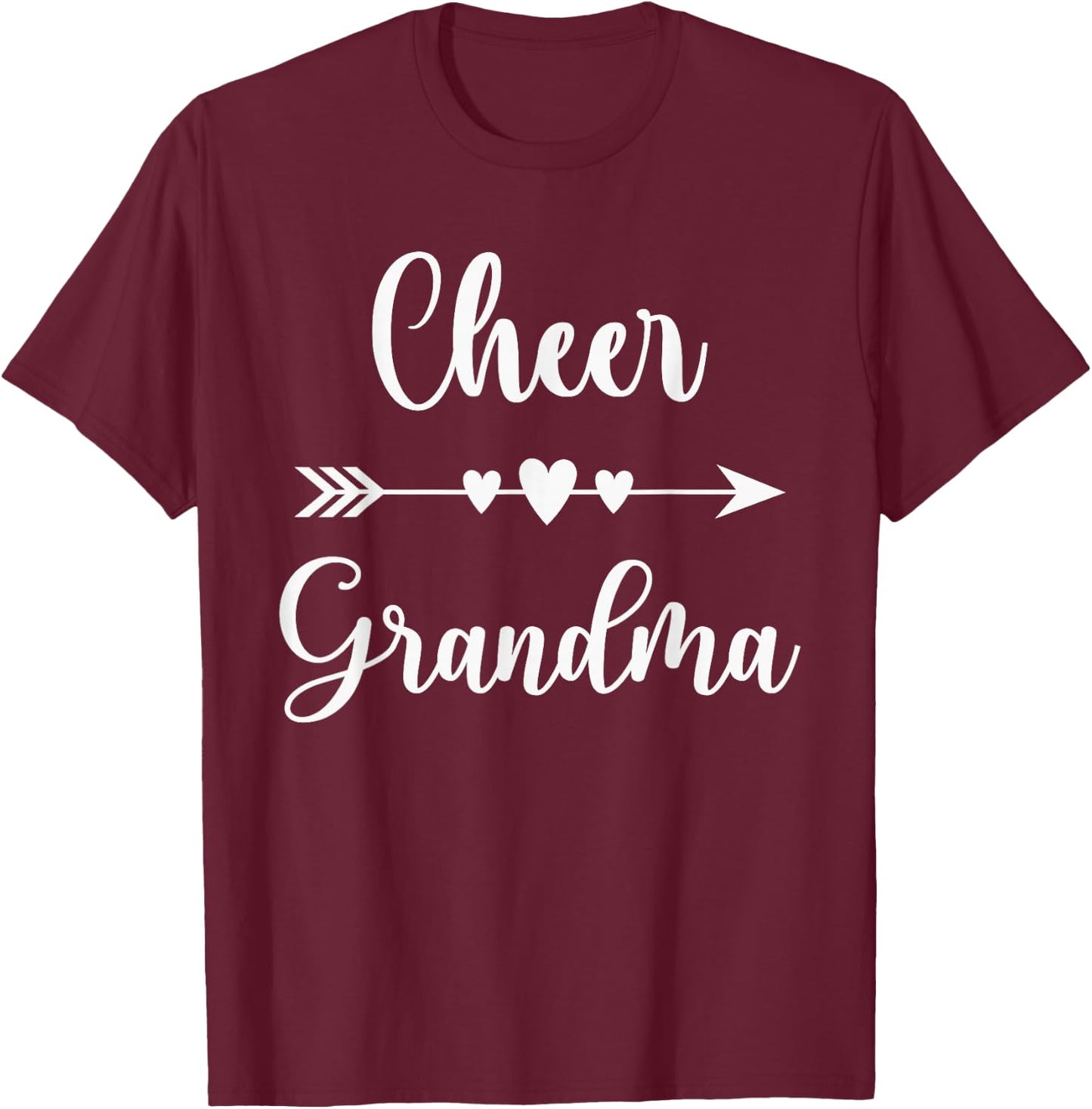 Cheerleading Grandma Cheerleader Cheerleading Grandmother T-Shirt - T-Shirt | Maroon