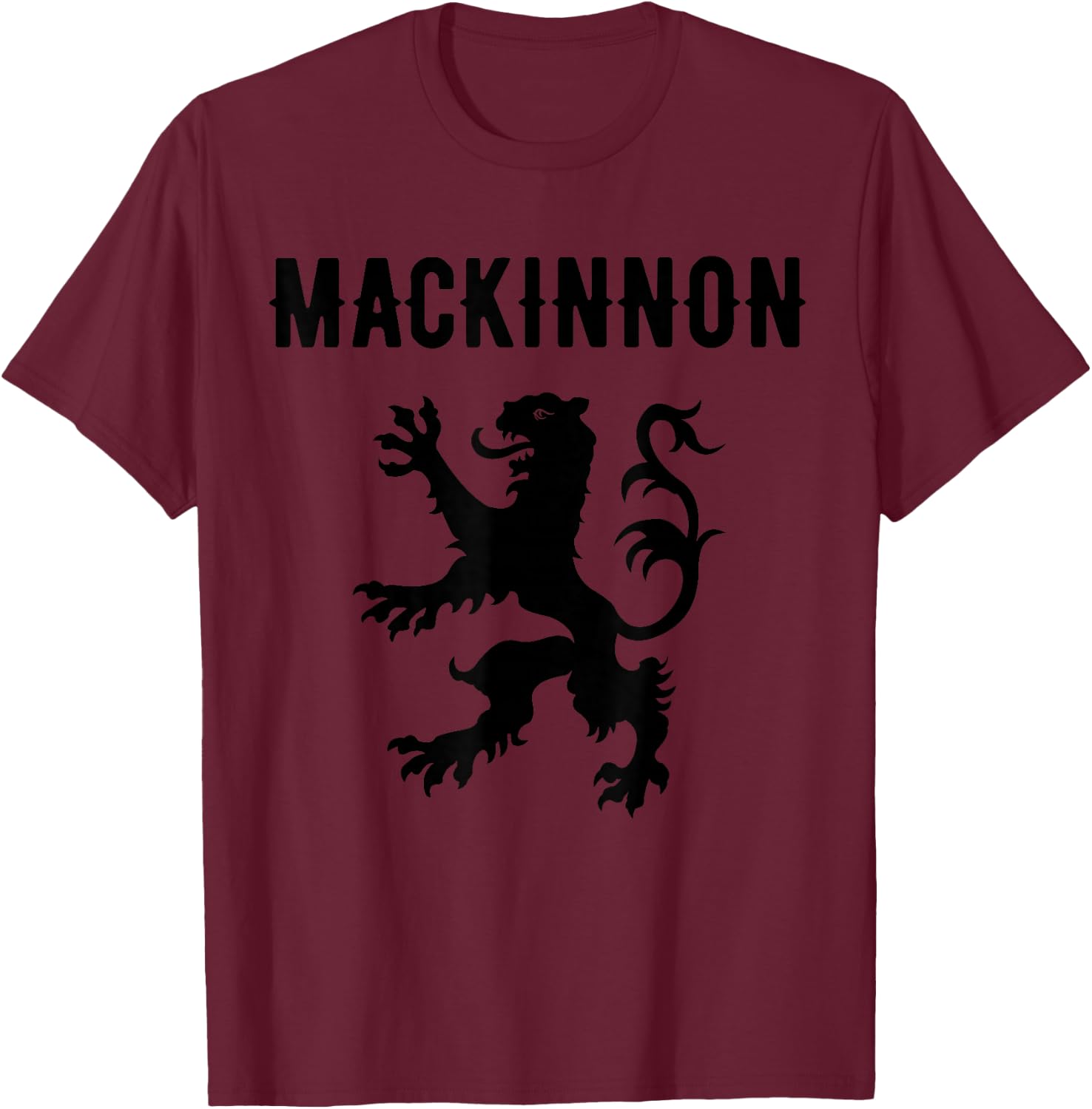 Mackinnon Clan Scottish Family Name Scotland Heraldry T-Shirt - T-Shirt | Maroon