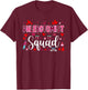 Phlebotomist Squad Cute Tools Hearts Costume Valentine's Day T-Shirt - T-Shirt | Maroon