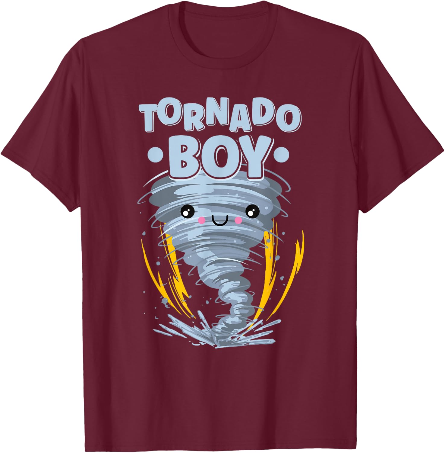 Storm Chaser - Tornado Boy T-Shirt - T-Shirt | Maroon