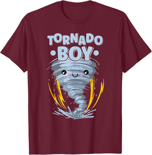 Storm Chaser - Tornado Boy T-Shirt - T-Shirt | Maroon