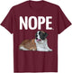 Funny Saint Bernard Art Women St. Bernard Dog Lovers T-Shirt - T-Shirt | Maroon