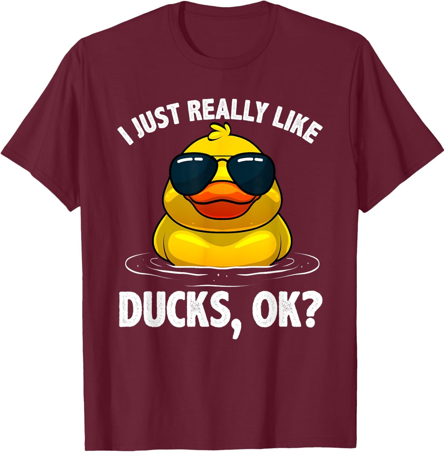 Cool Ducks Women Duck Lovers Owner Duck Hunting Bird T-Shirt - T-Shirt | Maroon