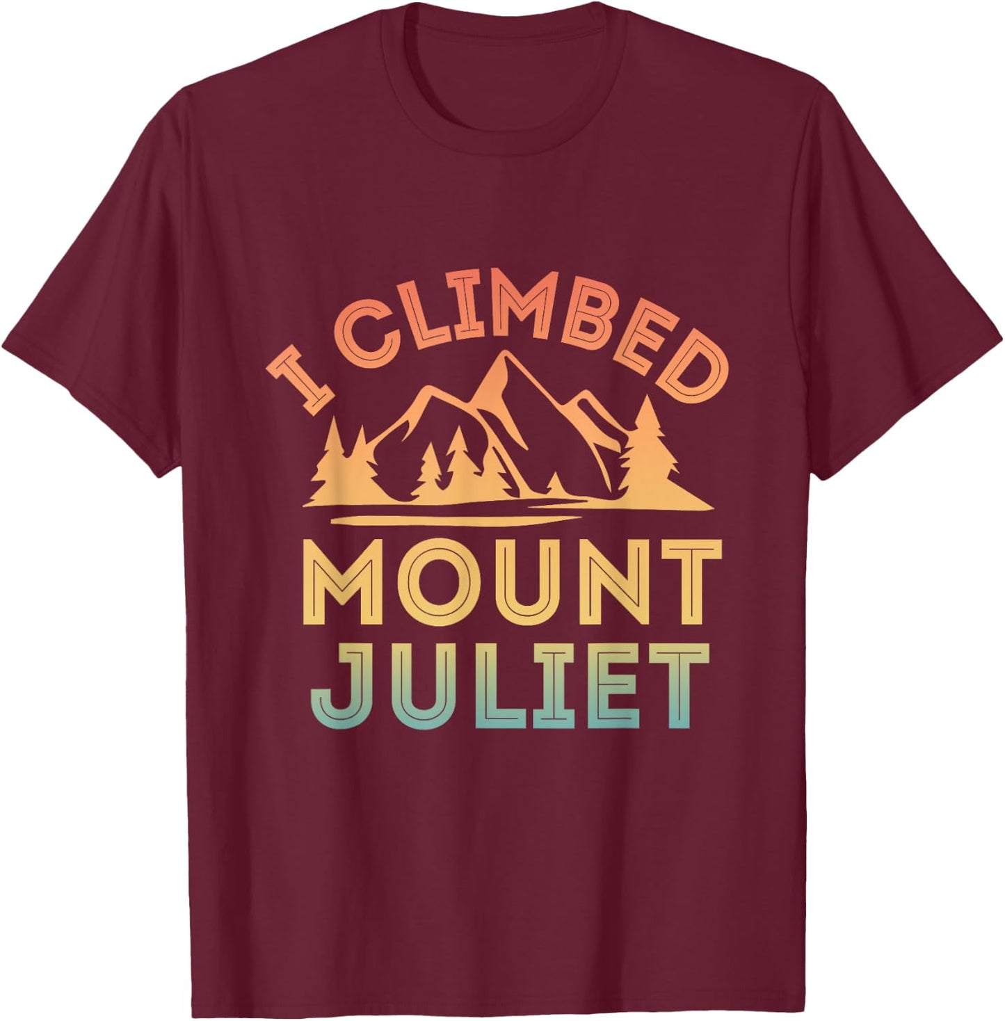 Ich habe den Mount Juliet - Klettern T-Shirt - T-Shirt | Maroon