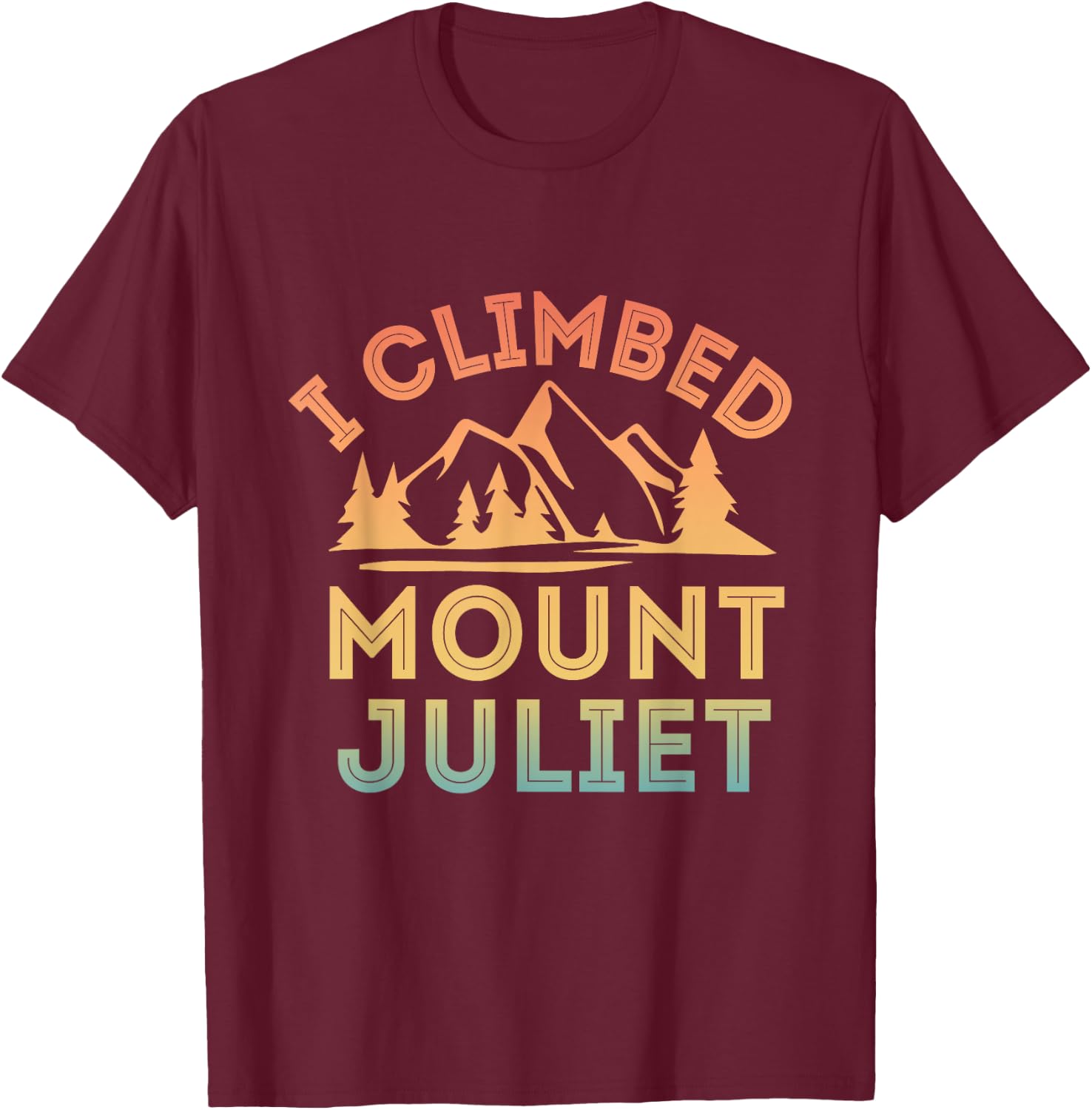 Ich habe den Mount Juliet - Klettern T-Shirt - T-Shirt | Maroon