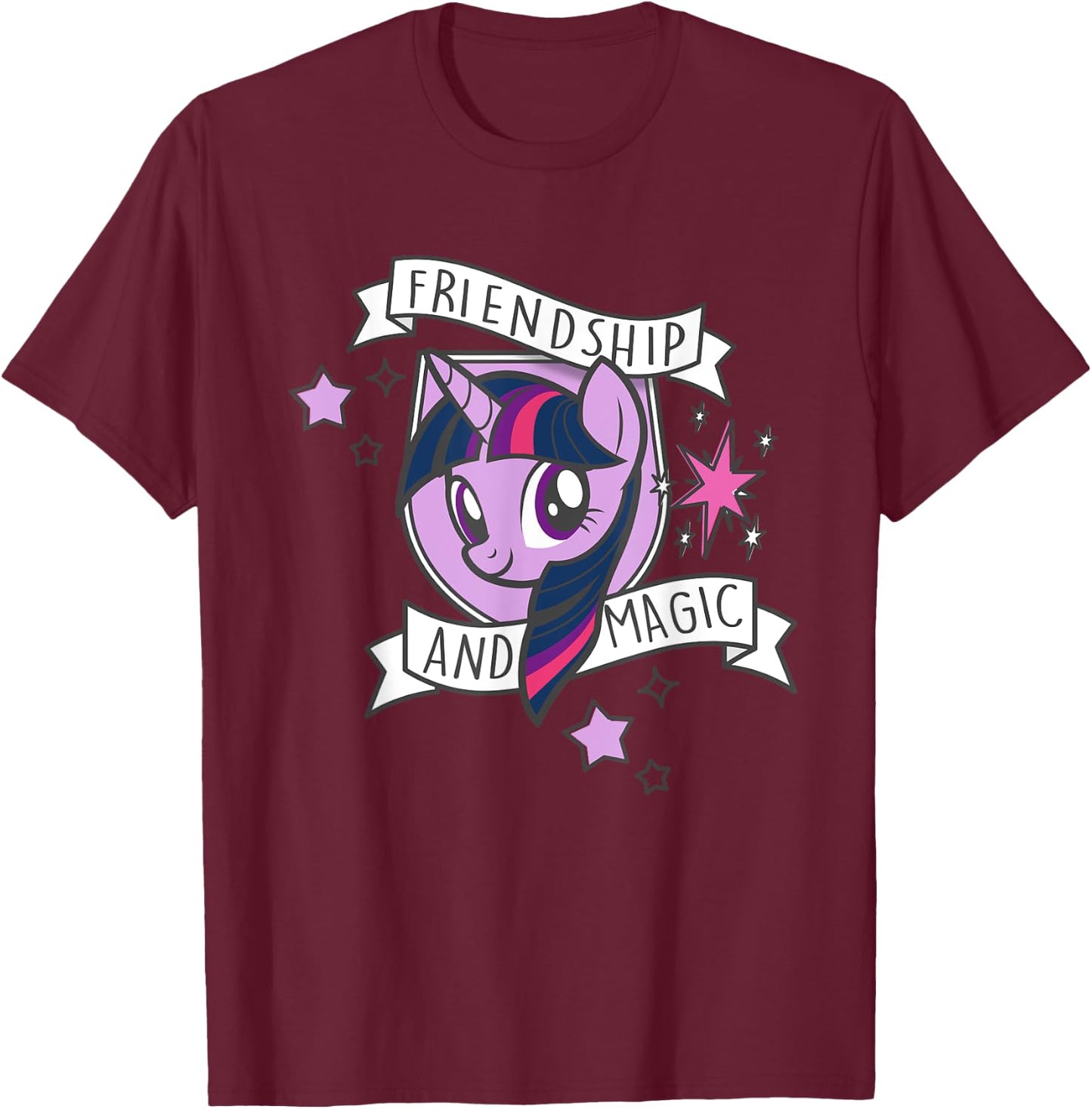 My Little Pony Twilight Sparkle Friendship And Magic T-Shirt - T-Shirt | Maroon