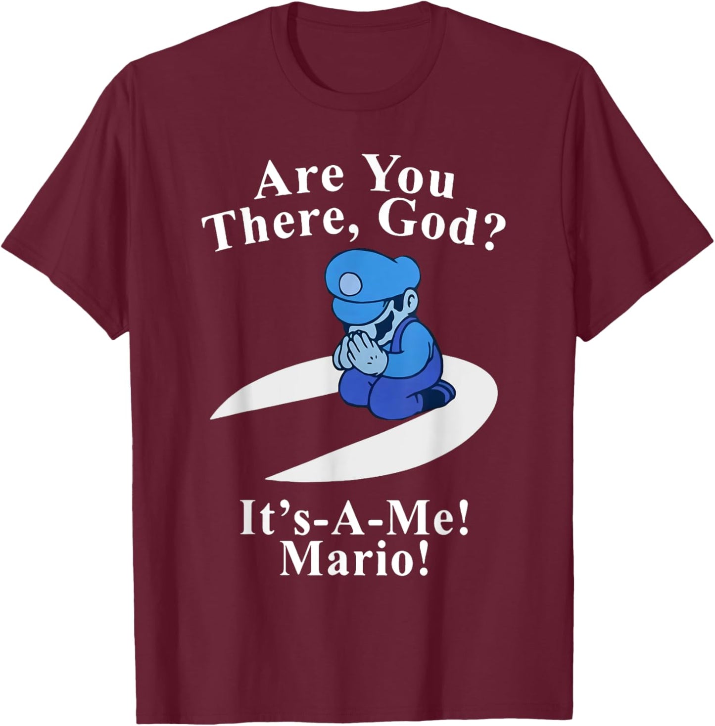 Are You There God It's A Me Funny Jesus T-Shirt - T-Shirt | Maroon