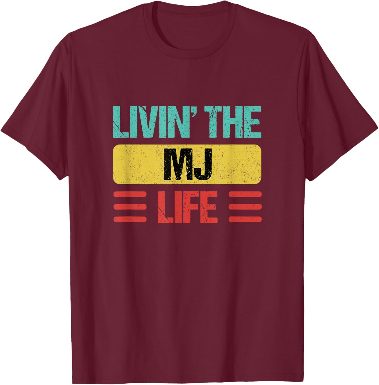 Mj Name T-Shirt - T-Shirt | Maroon