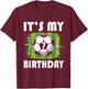 7 Years Old Kids Soccer Player 7th Birthday Boy T-Shirt - T-Shirt | Maroon
