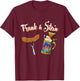 Frank & Stein Oktoberfest Funny Bratwurst Beer German Food T-Shirt - T-Shirt | Maroon