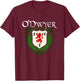 O'Dwyer Surname Irish Clan Tartan Badge Ireland T-Shirt - T-Shirt | Maroon