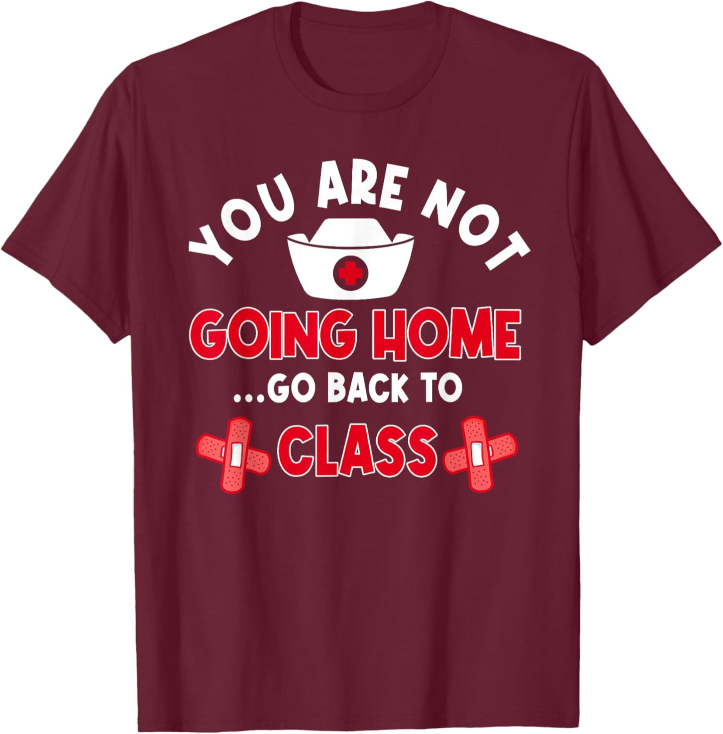 School Nurse Student Nursing Licensed Health Practitioners T-Shirt - T-Shirt | Maroon