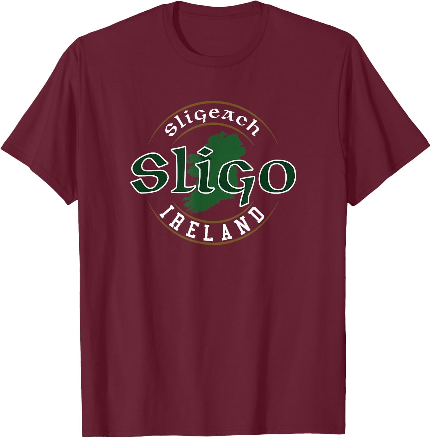 Sligo Ireland Irish T-Shirt - T-Shirt | Maroon
