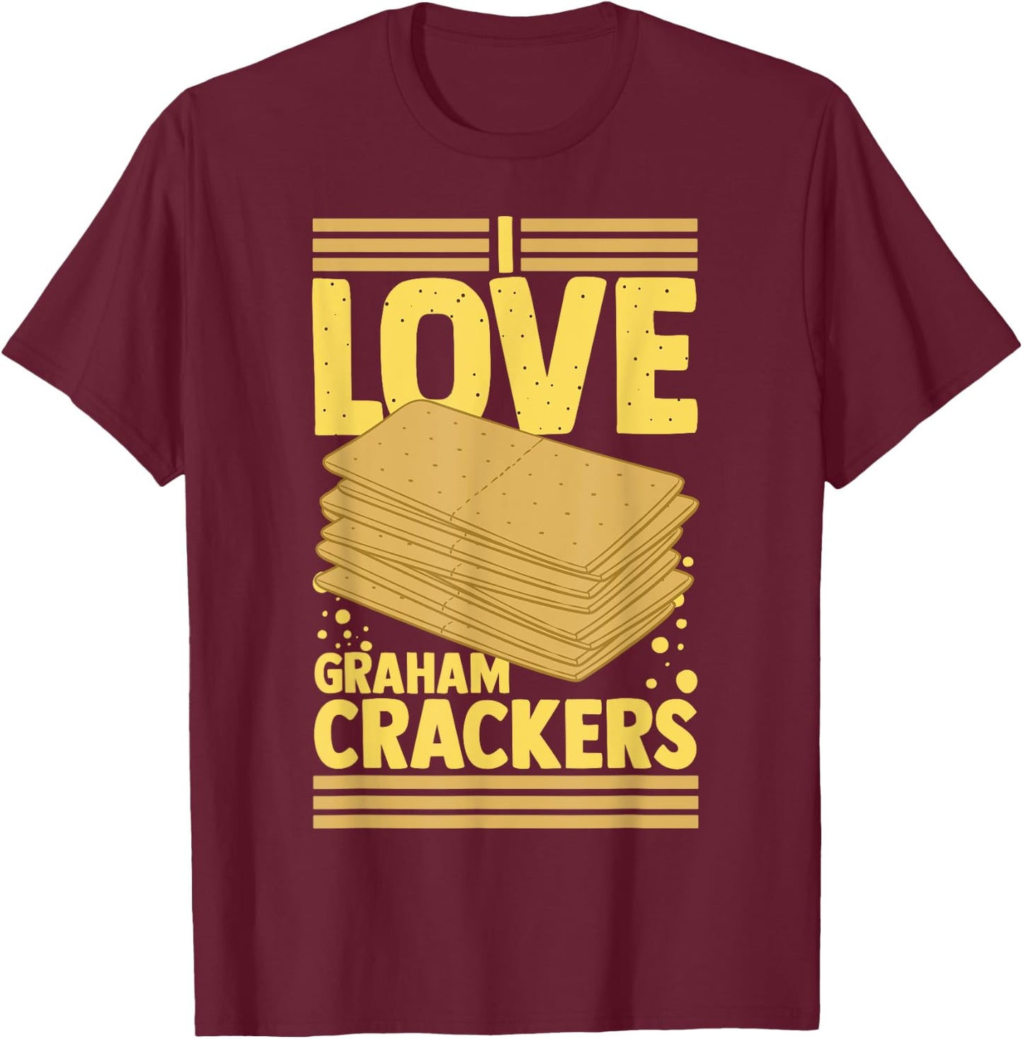 Graham Cracker Smore Crust Recipe Pie T-Shirt - T-Shirt | Maroon