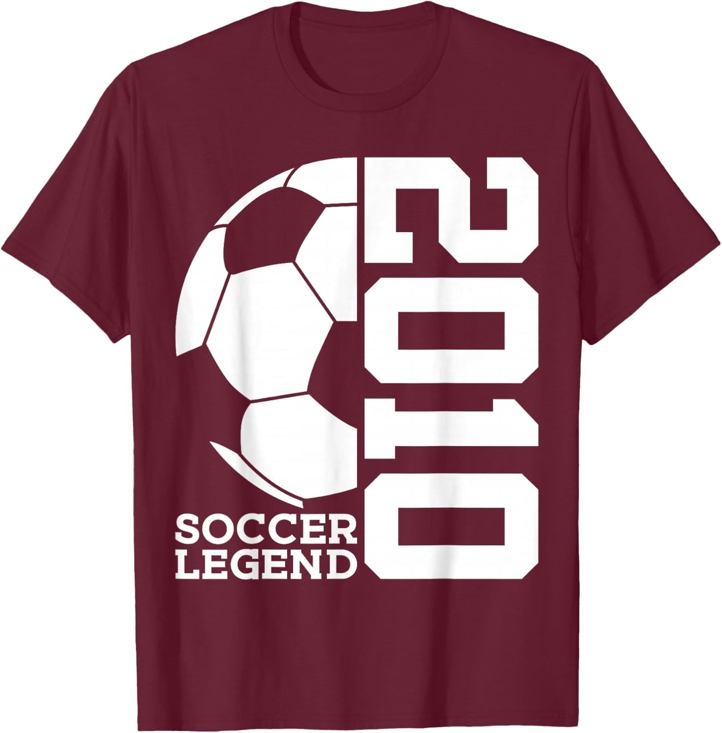 Soccer Legend 2010 16th Birthday Soccer T-Shirt - T-Shirt | Maroon