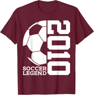 Soccer Legend 2010 16th Birthday Soccer T-Shirt - T-Shirt | Maroon
